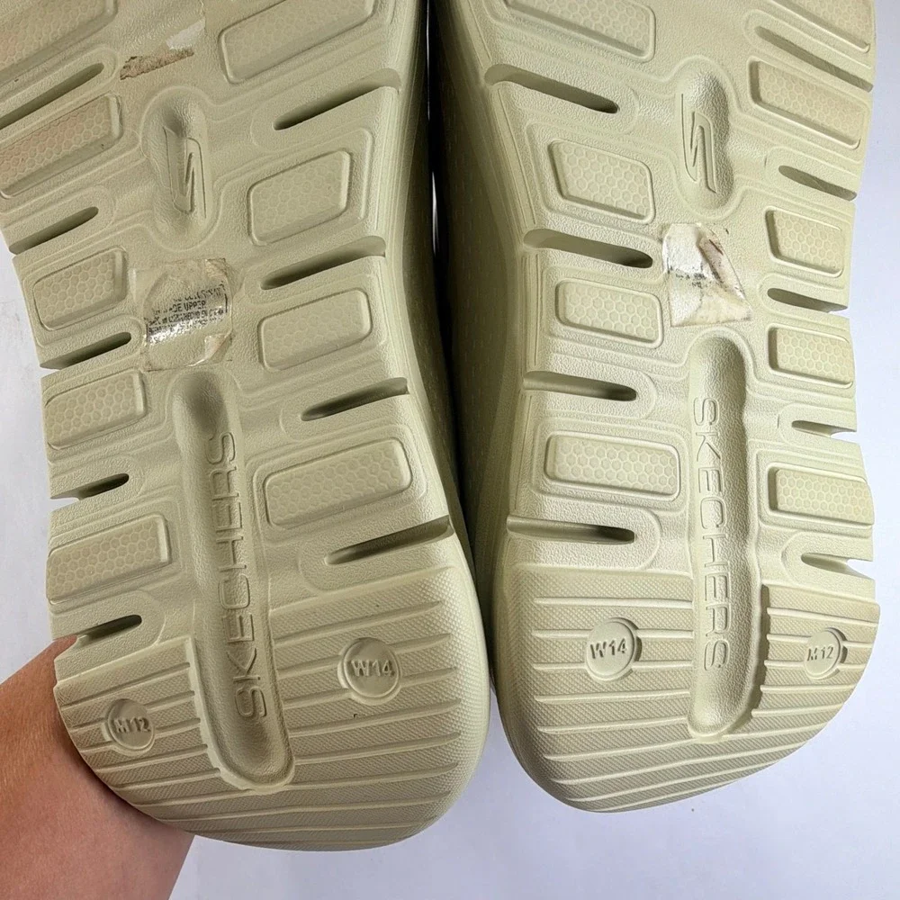 Skechers Arch Fit Go Foam Clog Men 12 Women 14 Sage Green Slip On Comfort Water‎